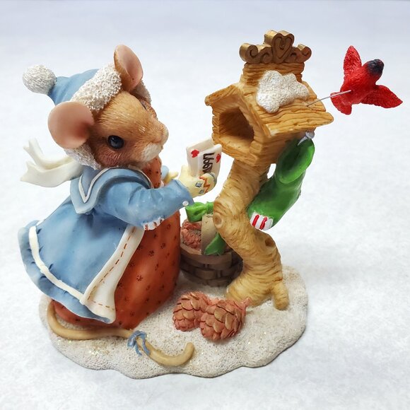 Priscilla's Mouse Tales Making Note of Our Friendship, So Dear Figurine - Picture 1 of 10